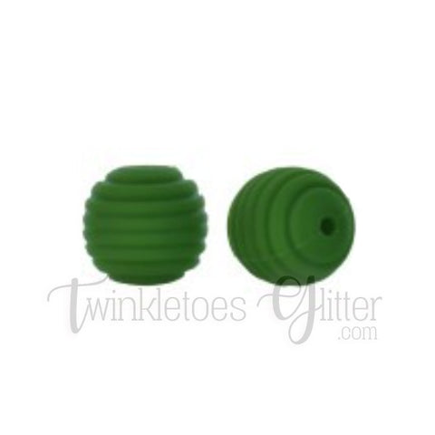 15mm Round Silicone Beehive Beads ~ Caterpillar
