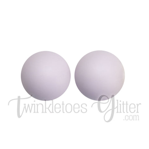 15mm Round Silicone Beads ~ Thistle