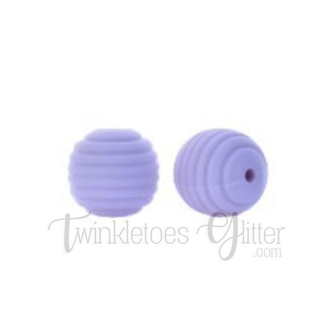 15mm Round Silicone Beehive Beads ~ Thistle