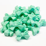 Knotted Bow w/Twist Silicone Focal Bead ~ 12 Colors