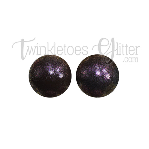 15mm Round Opal Silicone Beads ~ Dark Chocolate