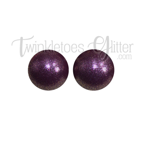 15mm Round Opal Silicone Beads ~ Burgundy