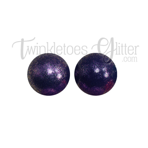 15mm Round Opal Silicone Beads ~ Navy Blue