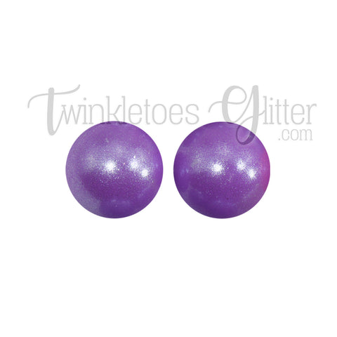 15mm Round Opal Silicone Beads ~ Light Purple
