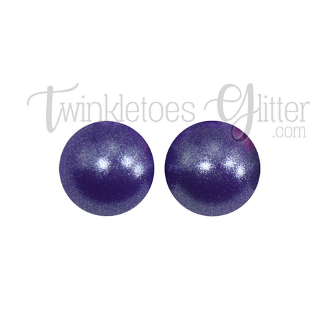 15mm Round Opal Silicone Beads ~ Grape