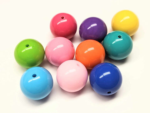 Bubblegum 20mm Bead Mix ~ Shades of Crayons