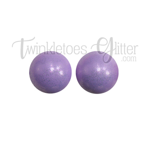 15mm Round Opal Silicone Beads ~ Pastel Purple