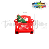 Christmas Truck Silicone Focal Bead