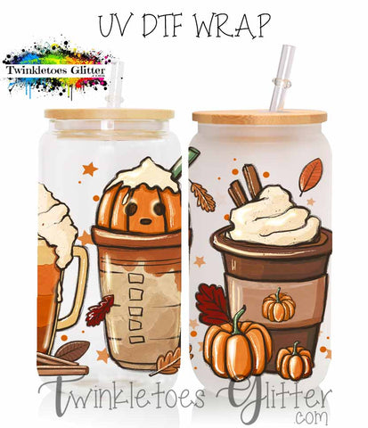 Candy Corn Coffee Lovers UV Can Wrap