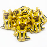 Germand Shepherd Dog Silicone Focal Bead