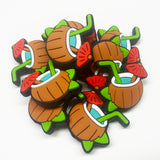 Coconut Drink w/Umbrella Silicone Focal Bead