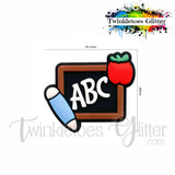 Blackboard Silicone Focal Bead