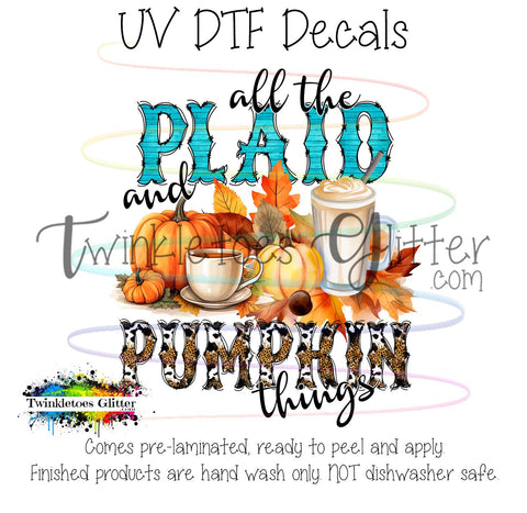 All the Plaid and Pumpkin things ~ UV Decal