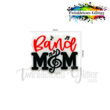 Band Mom Silicone Focal Bead