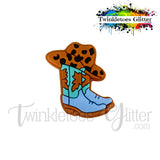 Cowboy Hat on Boots Silicone Focal Bead