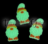 Candy Corn Gnome (Glows in the Dark) Silicone Focal Bead