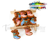 Cowboy Hat on Boots Silicone Focal Bead