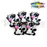 Cow Silicone Focal Bead Bead