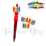 Crayons Silicone Focal Bead