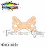 Polka Dotted Bow Silicone Focal Bead