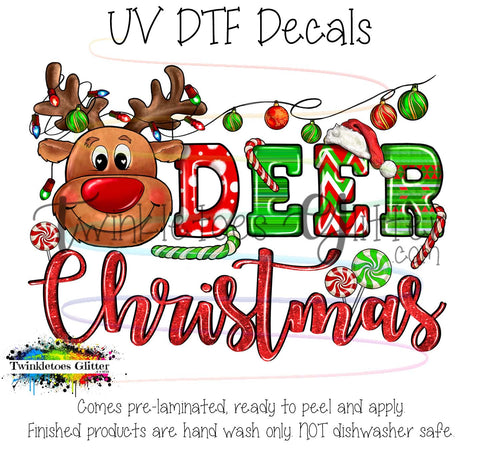 Deer Chrstimas ~ UV Decal