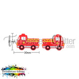 Fire Truck Silicone Focal Bead