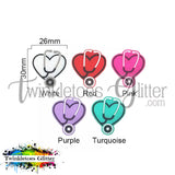 Stethoscope over Heart Silicone Focal Bead