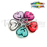 Stethoscope over Heart Silicone Focal Bead
