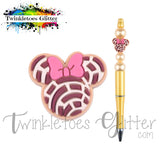 Mouse Concha ~ Pink Focal Bead