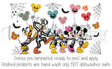 Mouse and Friends Skeletons w/Balloons UV Can Wrap