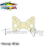 Polka Dotted Bow Silicone Focal Bead