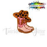 Cowboy Hat on Boots Silicone Focal Bead
