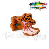 Cowboy Hat on Boots Silicone Focal Bead
