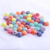 Bubblegum 20mm Bead Mix ~ AB Rhinestone Sequins