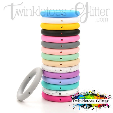 65mm Solid Color Silicone Rings ~ 10 Colors