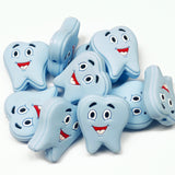 Tooth Silicone Focal Bead ~ 3 Colors