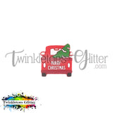 Christmas Truck Silicone Focal Bead