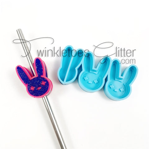 Bad Bunny Straw Topper Silicone Mold