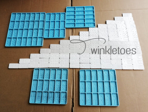 Double 12 Domino Silicone Mold Set - 5pcs