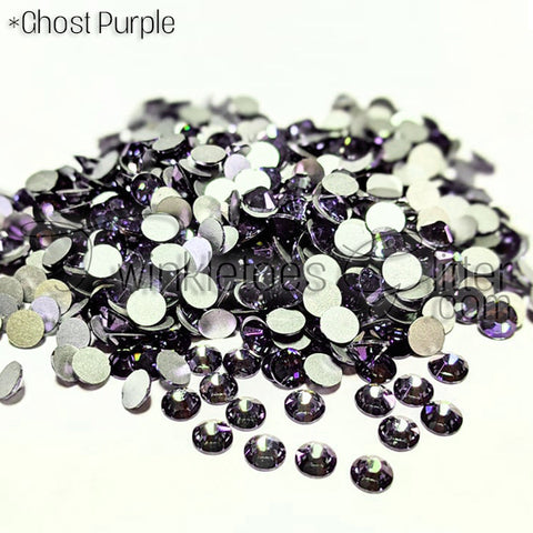 Flatback Rhinestones ~ Ghost Purple ~ 4 Sizes