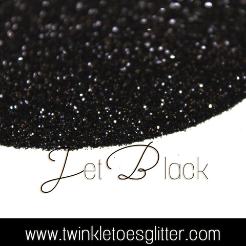 Jet Black - Ultra Fine Glitter - 1/128