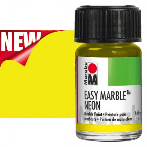 Neon Yellow - Marabu Easy Marble Paints