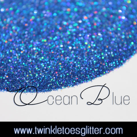 Ocean Blue - Ultra Fine Holographic Glitter - 1/128