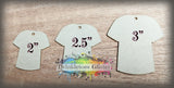 Round Neck T-Shirt Acrylic Blanks ~ All Sizes ~ w/Hole
