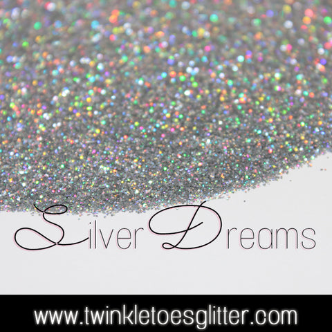 Silver Dreams - Ultra Fine Holographic Glitter - 1/128