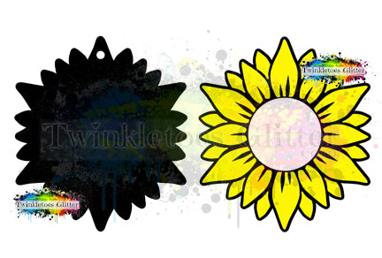 Sunflower Acrylic Blanks ~ All Sizes ~ w/Hole
