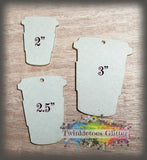 To Go Coffee Cup Acrylic Blanks ~ All Sizes ~ w/Hole