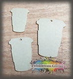 To Go Coffee Cup Acrylic Blanks ~ All Sizes ~ w/Hole