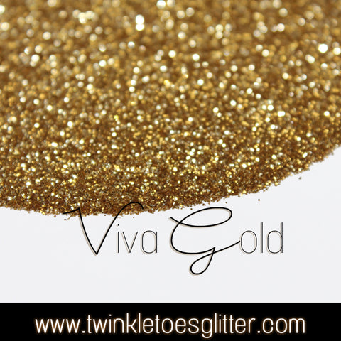Viva Gold - Ultra Fine Glitter - 1/128 ~ DISCONTINUED