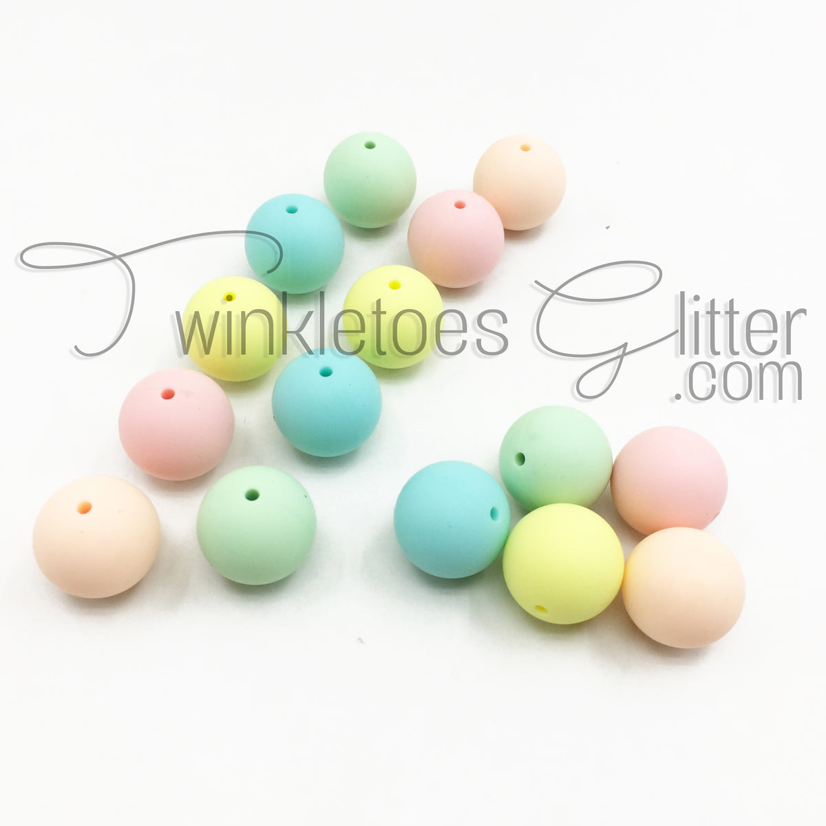 Silicone Beads ~ 20mm Rounds ~ 45+ colors – Twinkletoes Glitter